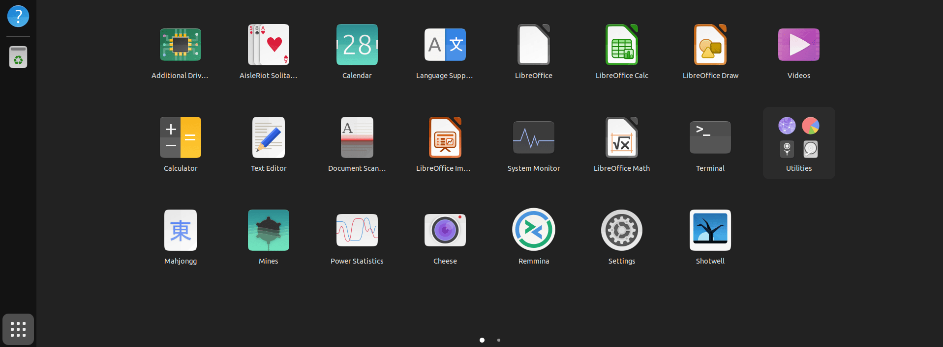 GNOME app launcher